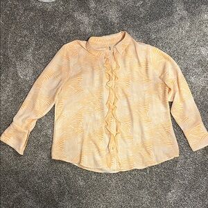 Chico’s Ruffle blouse size 3